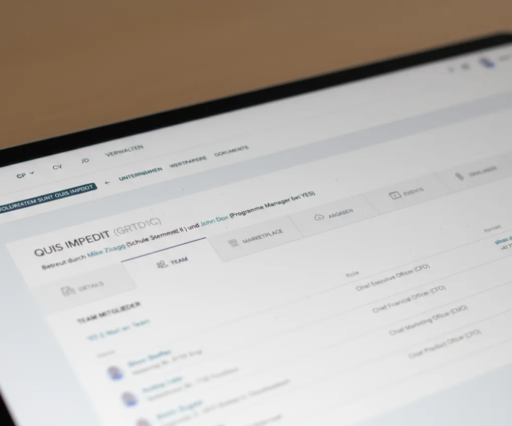 Referenzprojekt für YES
